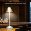 LED qayta zaryadlanuvchi sensorli stol lampasi 3 rangli dimlanuvchi yozuv stoli yoritgichi yotoqxona, karavot yonidagi, bar, restoran dekoratsiyasi uchun, atrof-muhit yoritgichi