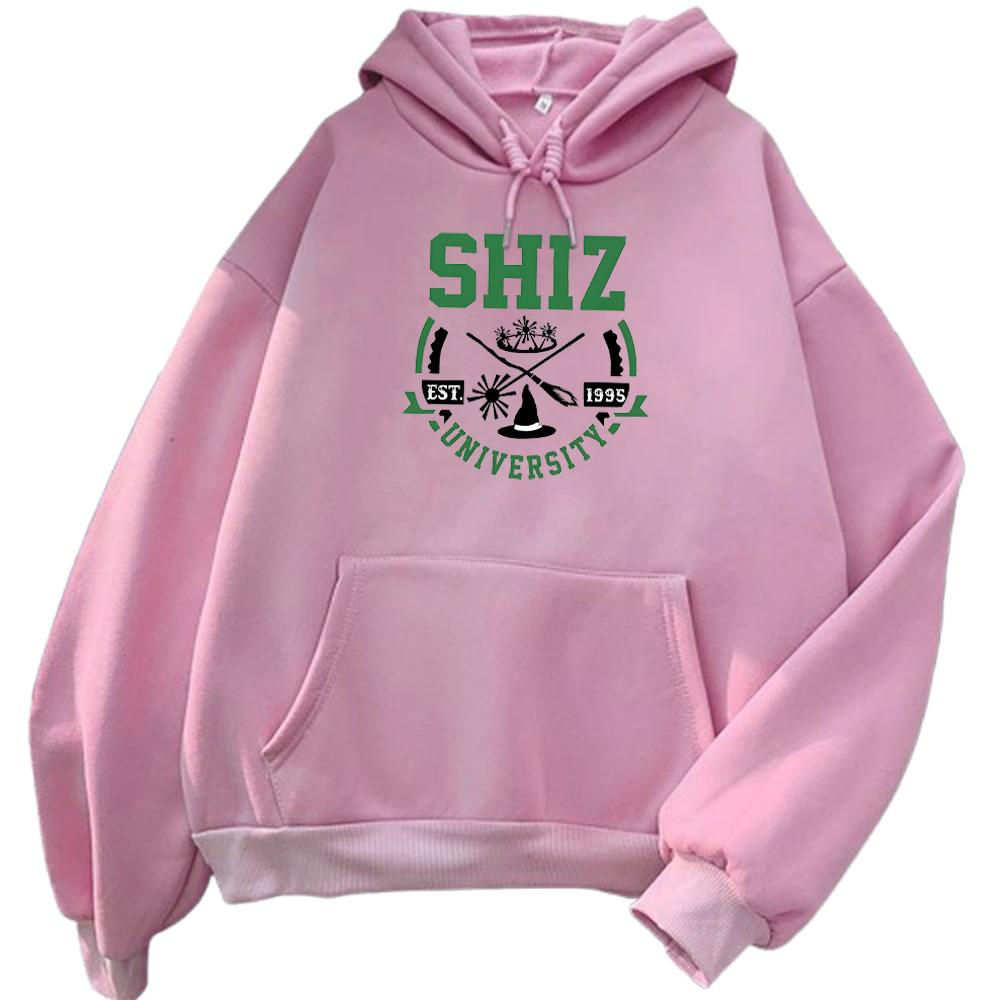 Shiz University Hoodies Wicked Movie Printing Women Men Sweatshirts Sudadera Pullovers Hoody Winter Warm Fleece Unisex Clothing