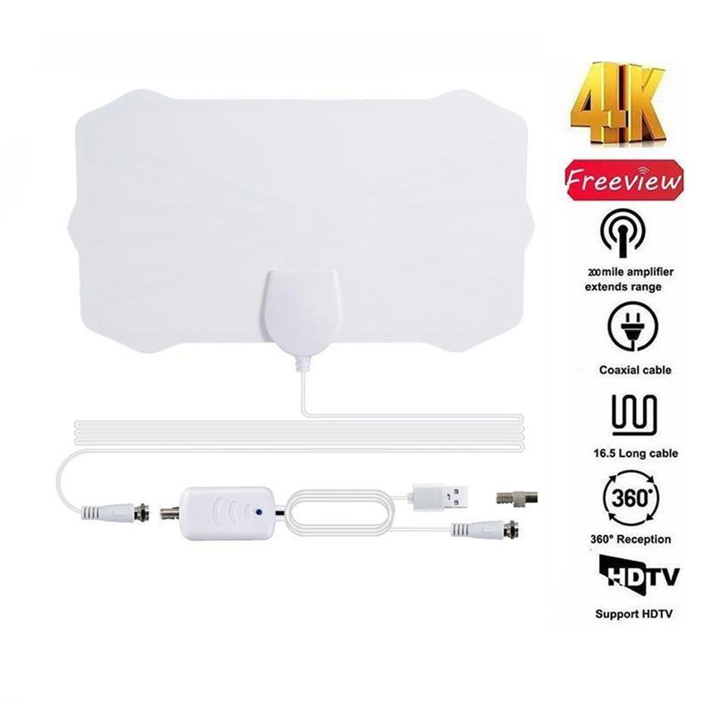 200Mile Range Antenna TV Digital HD HDTV 1080P Sky Wire 4K Antena Indoor Aerial