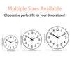 Artistic Geometric Wall Clock Black & Rose Golden Frame Silent Quartz Clock Creative 2D Dial Bedroom Living Room Office Decor