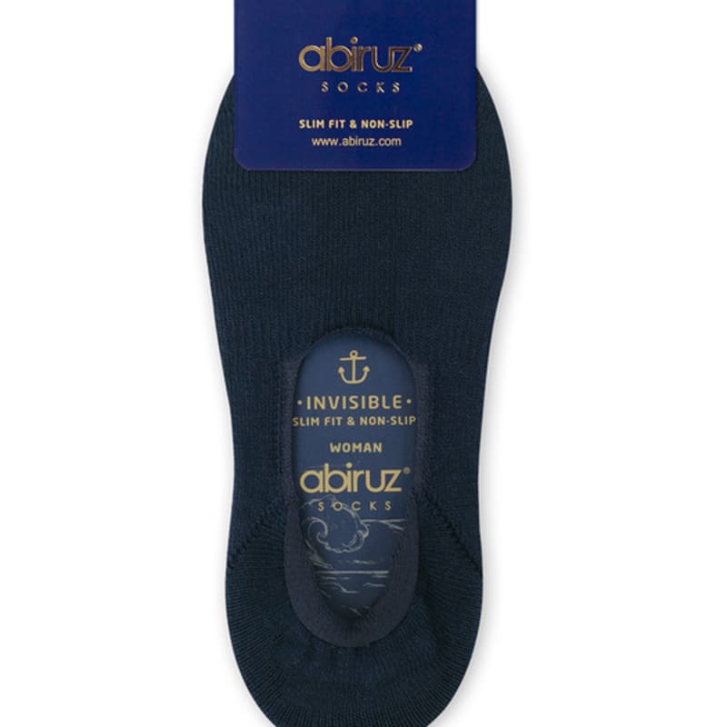 Abiruz Women's Non-Slip Fake Socks Navy GK-15