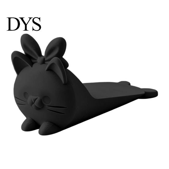 Портативный дверной стопор-клин, 3D-печать, милый кот, нескользящий мультяшный держатель, Декоративный стопор для деревянных полов, Защита дома, Стопор без сверления