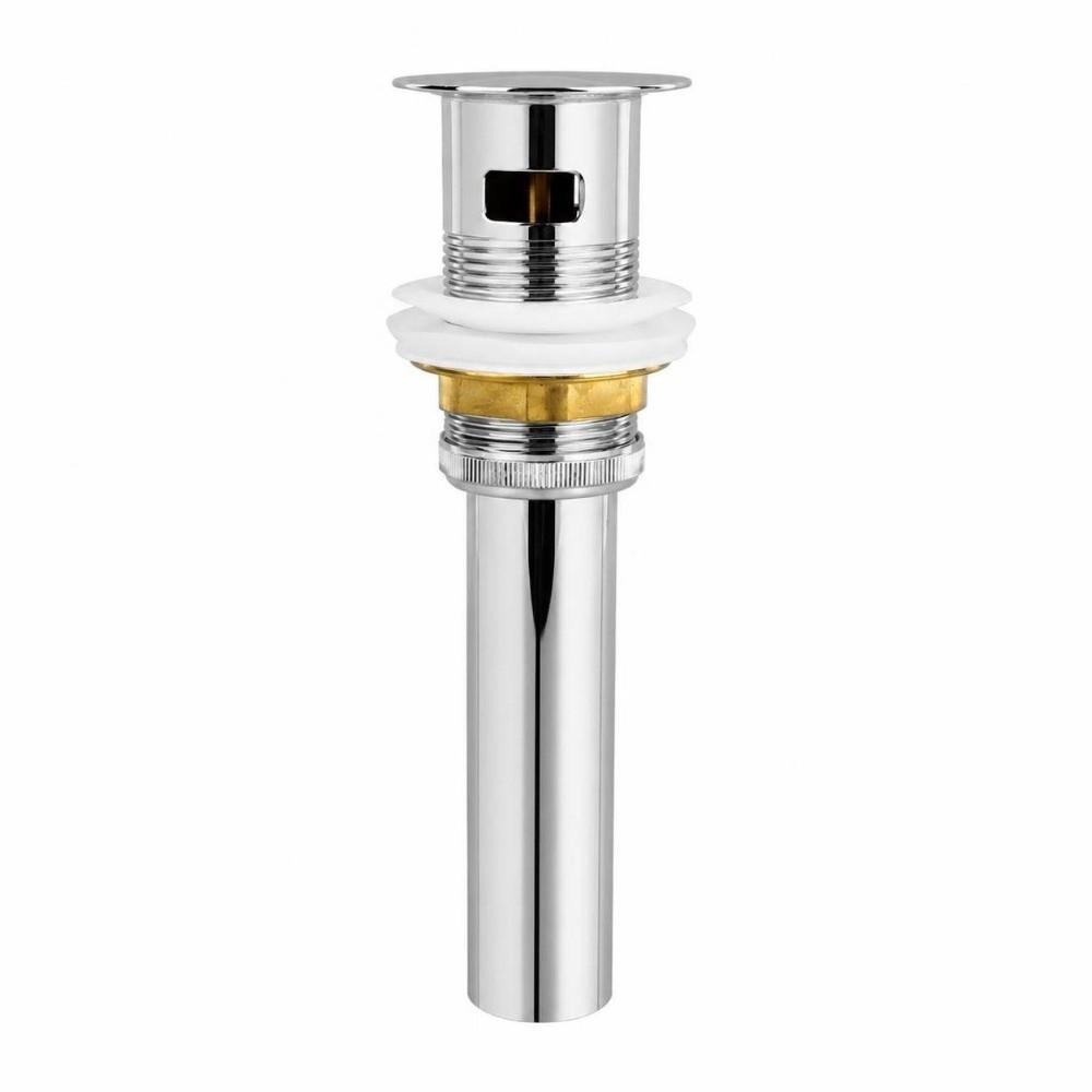 Push Bounce Drain Stopper with Overflow Sink Stopper Modern Sink Drain Parts Bathroom Sink