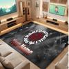 Red Hot Chili Peppers Personalized Crystal Velvet Carpet, Customized Name Text Soft Anti‑Slip Rug for Living Room Bedroom