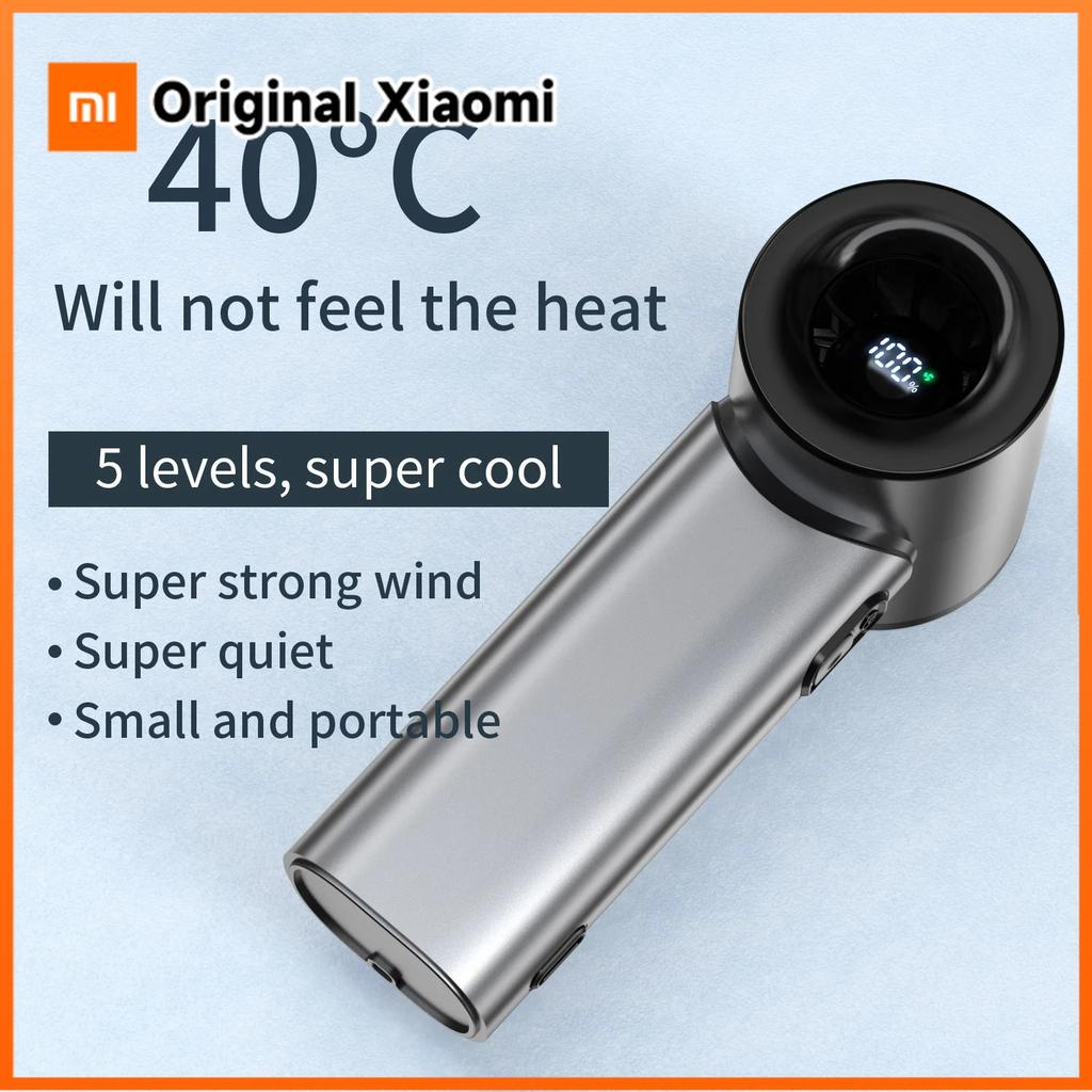 Xiaomi Мини-портативный ручной вентилятор, высокоскоростная USB-зарядка, бесшумный вентилятор-калькулятор воздуха для путешествий, активного отдыха, личного использования
