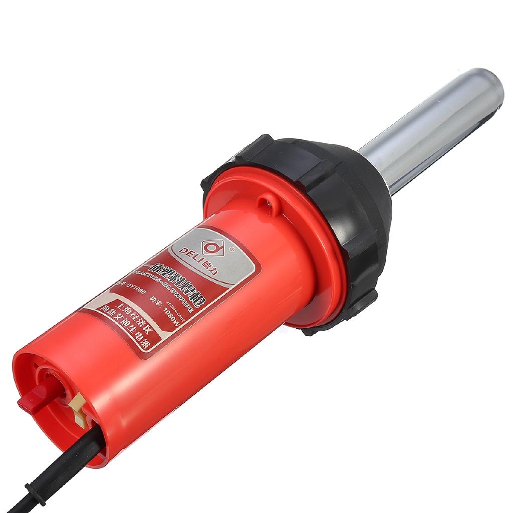 1080 Вт 50 Гц пластиковая горелка для сварки горячим воздухом, сварочный инструмент с соплом и комплектом прижимных роликов для сварочного аппарата 220 В