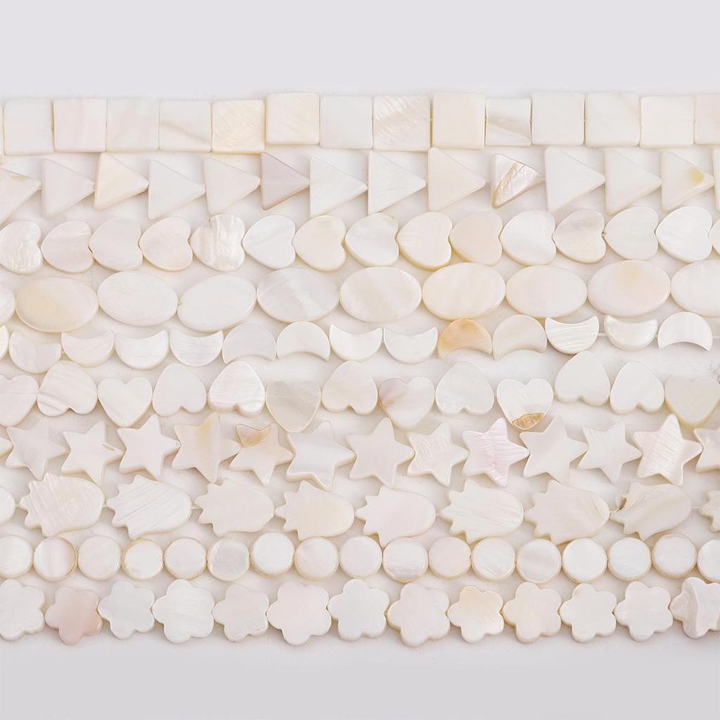 22-115 шт. Натуральные пресноводные ракушки Геометрические бусины для DIY ожерелья, браслета, серег, изготовления ювелирных изделий