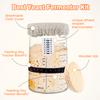 9Pcs Sourdough Fermentation Jar 1L Sourdough Starter Container Clear Glass Jar Sourdough Baking Tool Wide Mouth Kitchen Supplies