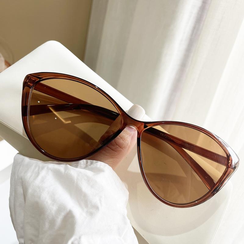 Солнцезащитные очки Retro Hottie Black Cat-Eye, женские, квадратные, круглые, с большим лицом, тонкие, для близорукости, высококачественные солнцезащитные очки