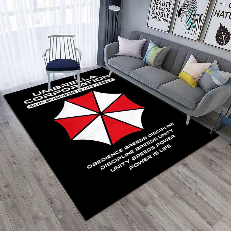 Sci-Fi game Resident Evil, Umbrella Corporation, soft carpet, home living room, office chair pad, door mat, door mat carpet U1