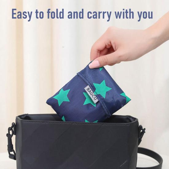 Складная сумка для покупок Многоразовая Прочная тканевая сумка-тоут для продуктов Складная портативная сумка-тоут для покупок в супермаркете Пикника