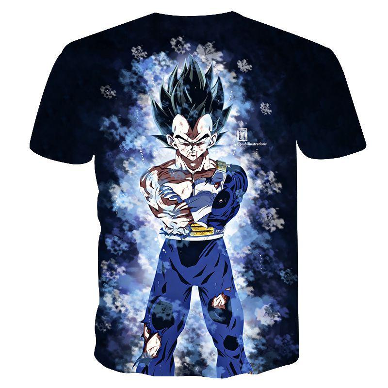 Exquisite 3d Print Dragon Ball Z Vegeta Goku Super Saiyan Casual Tee Anime Shirts