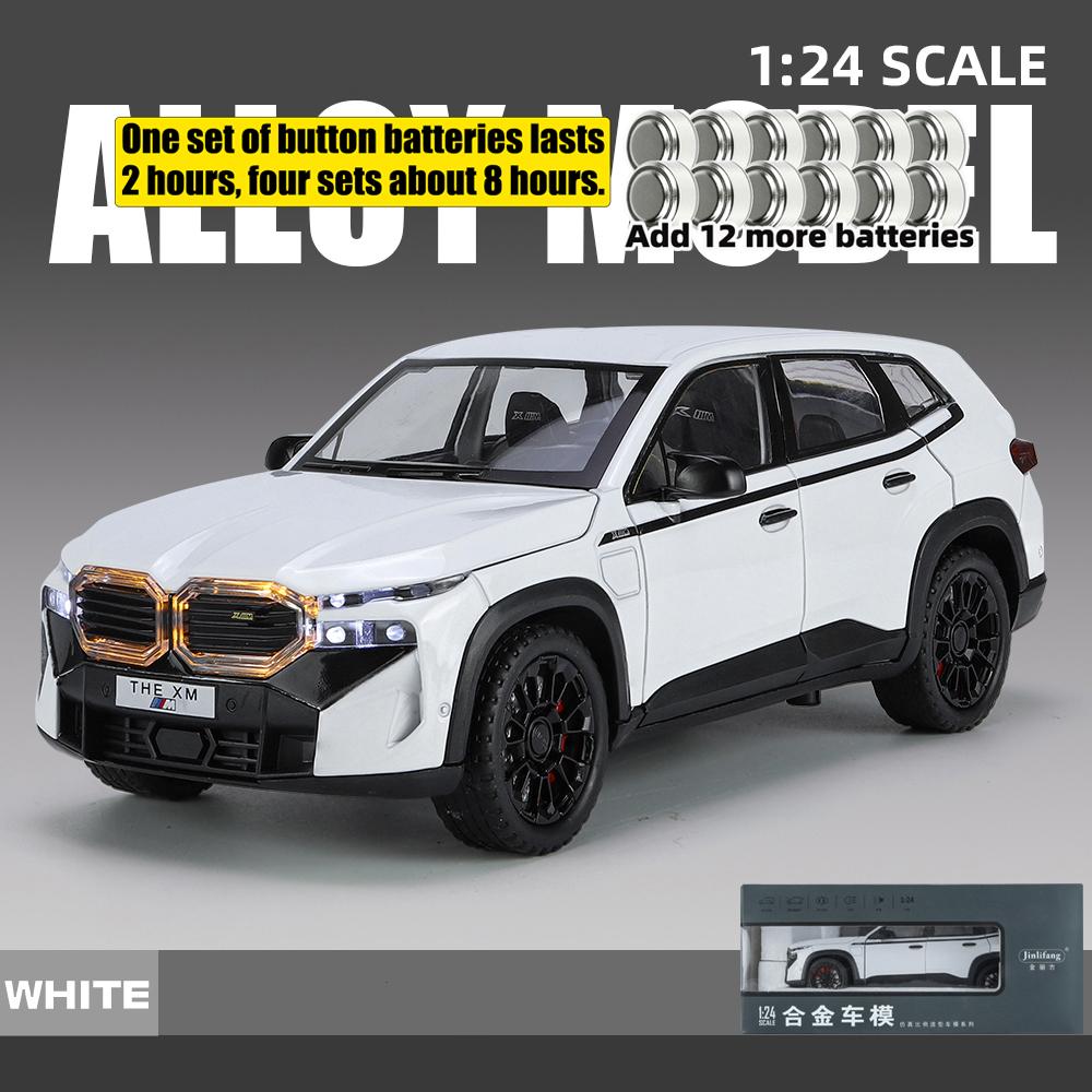 1:24 BMW The XM Литая модель автомобиля Сплав Звук Свет Украшения Симуляция Настольный дисплей Праздничный подарок С парнем Дети