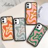 Liquid Swirl Contemporary Abstract In Light Sage Green Grey Phone Case for iPhone 11 12 13 14 Pro Max Mini XR XS SE2020 7 8 Plus