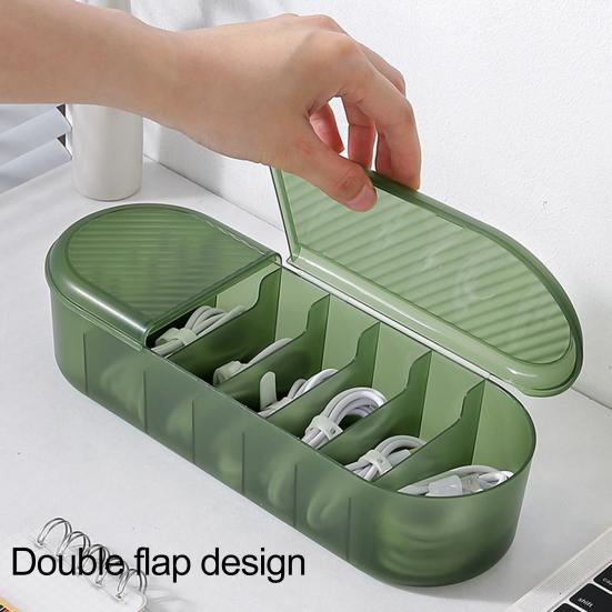 Органайзер для кабеля передачи данных, полезный, износостойкий, противоскользящий, текстурированный чехол для хранения, настольный, для ежедневного использования