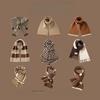 Maillard Scarf for Women In Autumn and Winter Hot Style Simple High-end Coffee Color Atmosphere Retro Casual Versatile Warm Scarf
