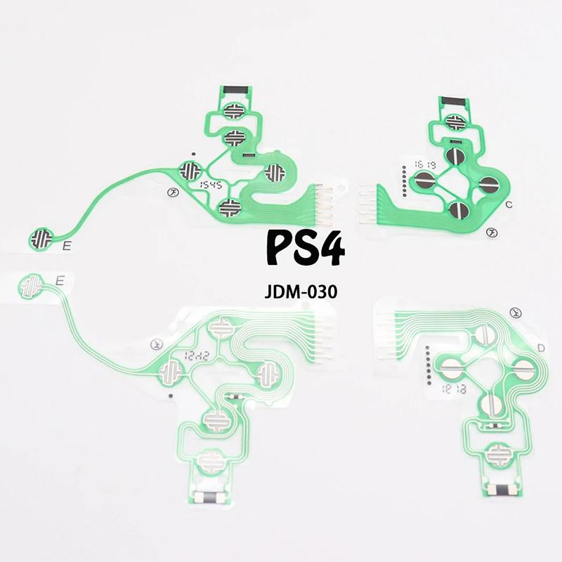 Запасные кнопки Ленточный шлейф Плата для PS4 Pro Slim Проводящая пленка Клавиатура Шлейф JDS 010 030 040 050
