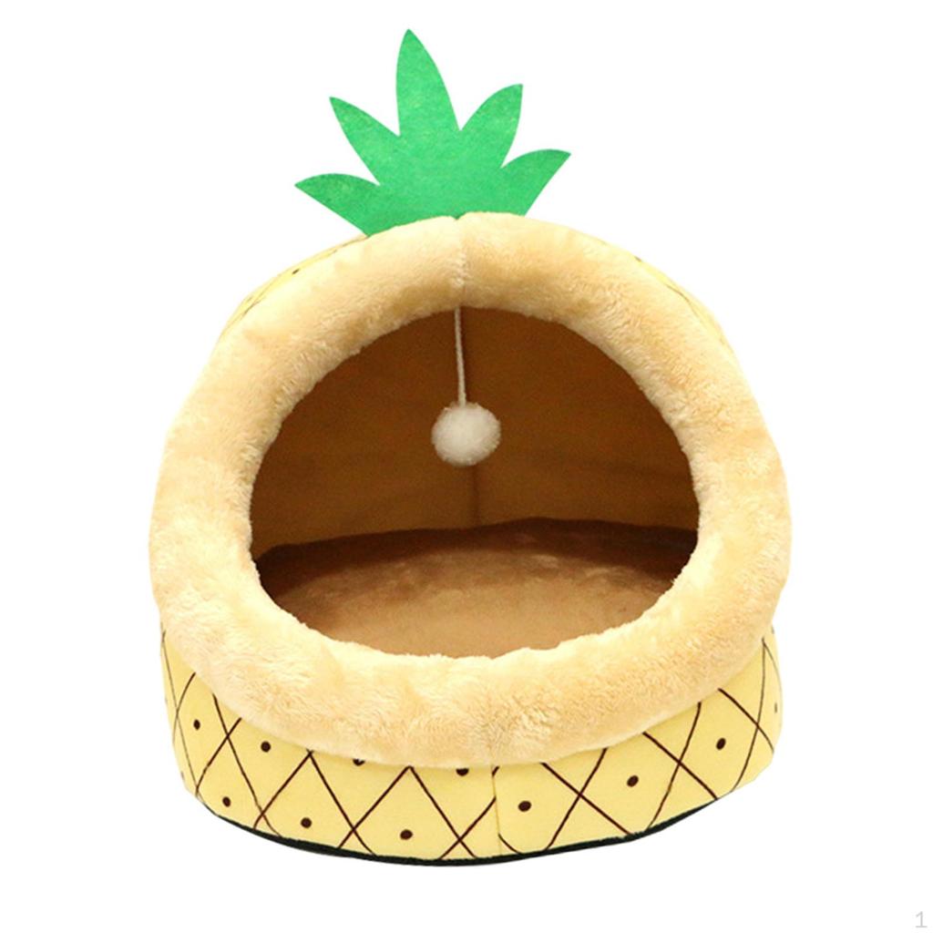 Мультяшное гнездо для кошек, мягкая спальная кровать, домик для маленьких собак