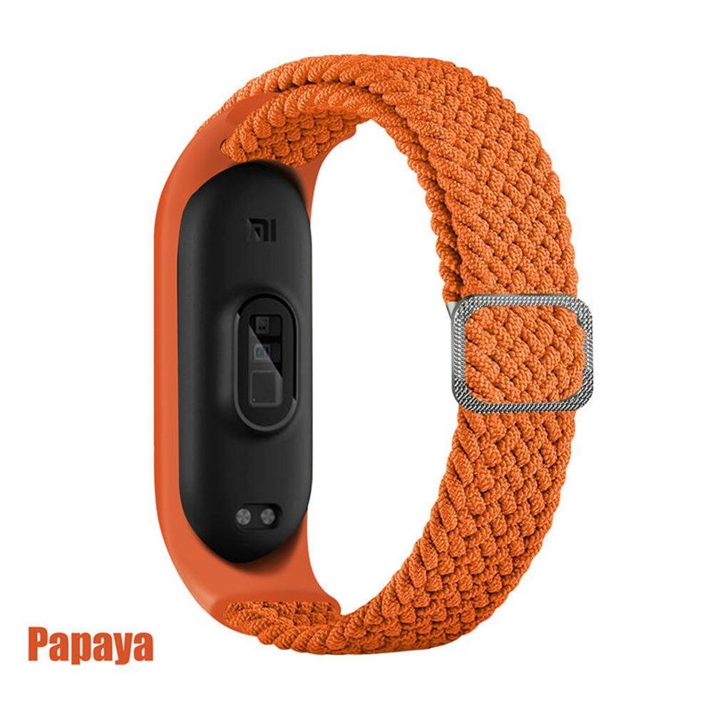 Strap for Mi Band 7 6 5 4 Elastic Adjustable Nylon Braided Miband6 Miband 5 Correa Wristband for Xiaomi Mi Band 4 3 5 6 Bracelet