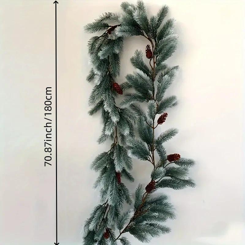 Рождественские гирлянды Гирлянда из норфолкской сосны Искусственная гирлянда 6 футов Зелень