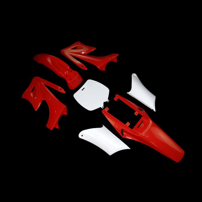 XLJOY Red Plastic Fairing Fender Body Kit For Chinese 2 Stroke 47cc 49cc Apollo Orion Mini Dirt Bikes