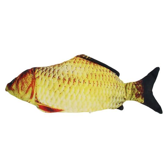 Игрушка для кошек Flopping Fish с кошачьей мятой Интерактивная автоматическая игрушка Floppy Carp Kitten Kicker, электрическая реалистичная плюшевая качающаяся рыба для домашних кошек и собак