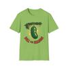 Unisex Softstyle T-Shirt Funny Pickle Ornament Holiday Evergreen Christmas
