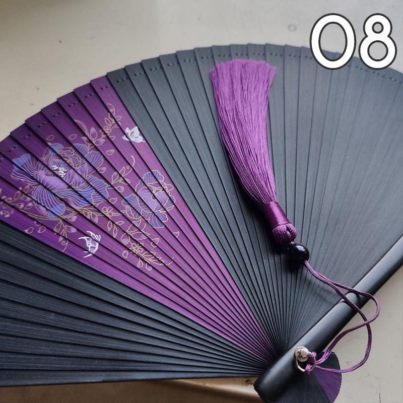 Классический японский стиль бамбуковый веер классический полый женский складной ручной веер винтажный стиль художественный промысел подарок домашний декор украшения