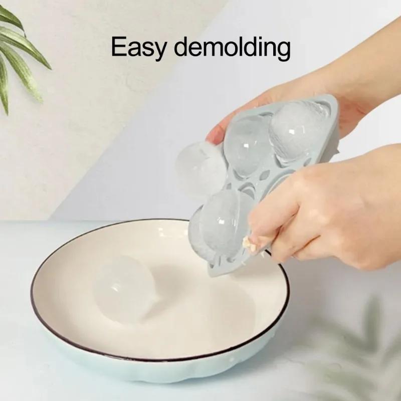 6-ти пазовая круглая форма для хоккея на льду, силиконовая форма для кубиков льда, круглая форма для изготовления желе из ледяного шара, коктейля, виски, напитка