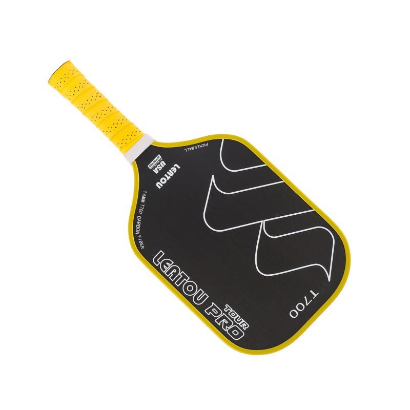 Carbon Fiber Pickleball Paddle With Matte Finish Teflon Coating Heat-Pressed Construction Lightweight Indoor Court