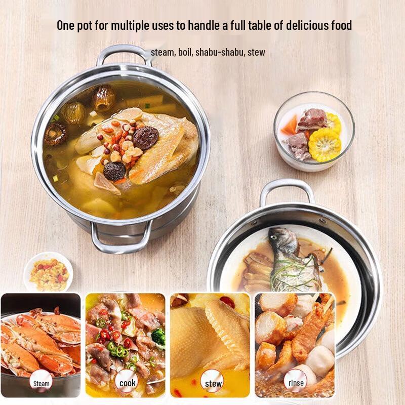 KBH 3-Layer Stainless Steel Steamer Pot