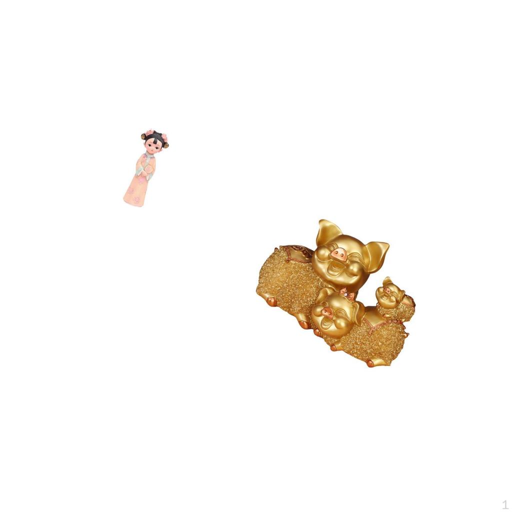 Традиционная китайская девушка, статуэтка-скульптура из смолы и фигурка, современное коллекционное животное-украшение для