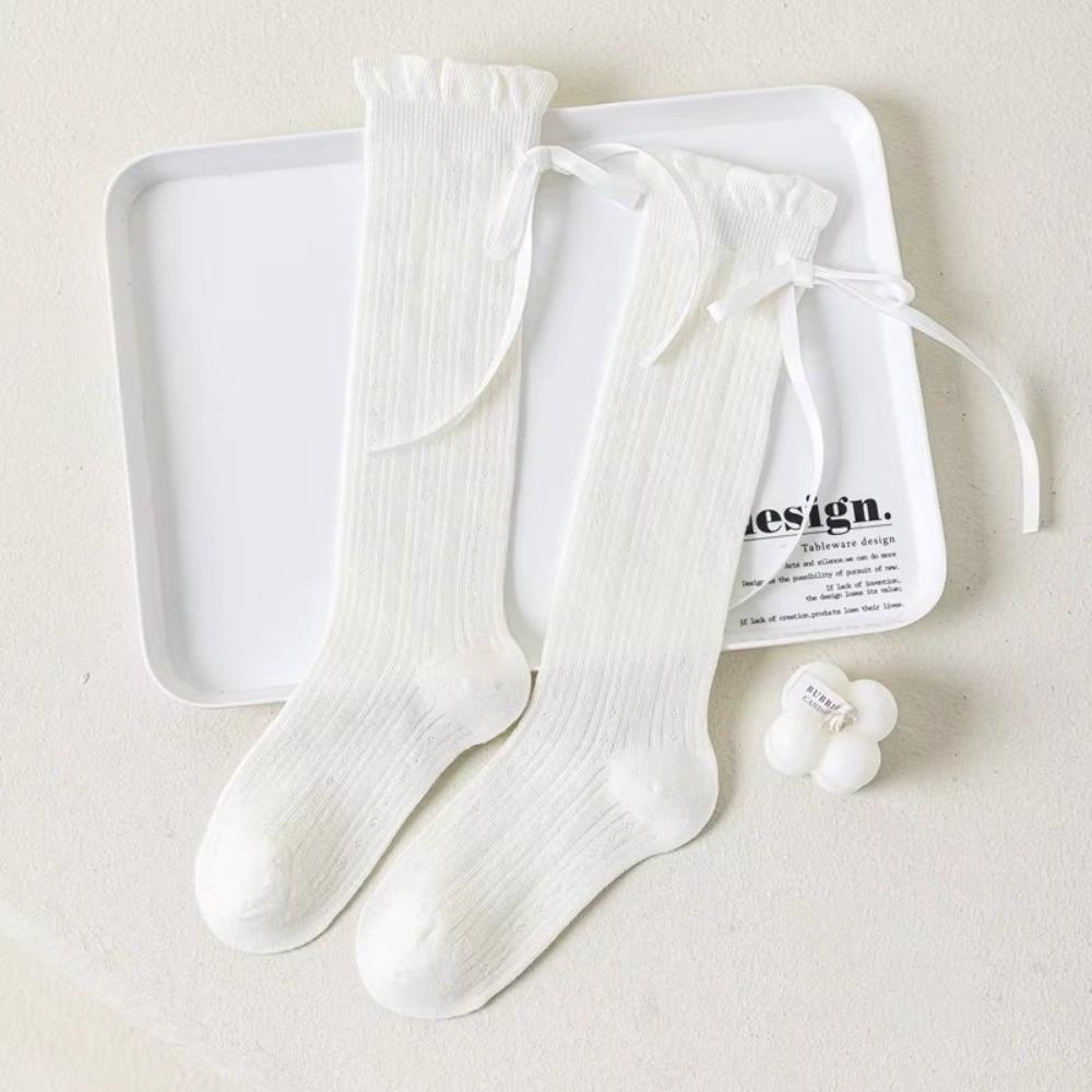 Mesh Thin Children's Calf Sock Solid Color Child Knee High Socks Baby Girl New Socks