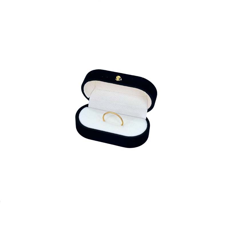 1 шт. Простая компактная бархатная шкатулка для колец, подарочная коробка, упаковочная коробка для ювелирных изделий, изысканная дорожная шкатулка для колец, используется на День святого Валентина