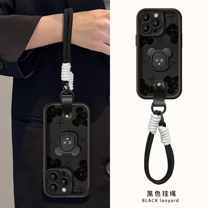 Ремешок-подставка «Агрессивный медведь» для Apple 11PRO чехол для мобильного телефона из кожи ягненка 11 силиконовый противоударный 11/11/11/11