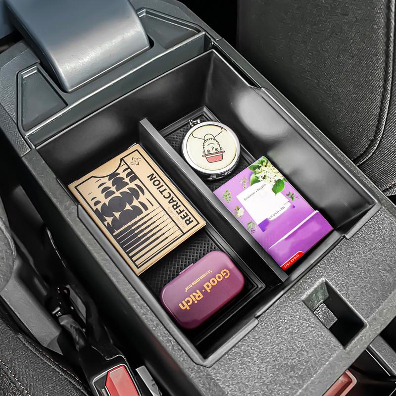 Double Layers Center Console Organizer Tray for 2024 2025 Ford Maverick Armrest Storage Box Car Storage Accessories