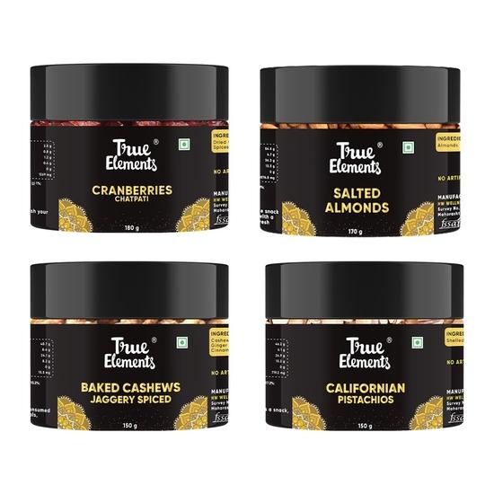 True Elements Подарочная корзина для корпораций 635 г - Премиальные сухофрукты