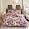 Retro Plant Floral Duvet Cover 3pcs Girls Bedroom Decor Reversible Flowers Comforter Covers Soft Queen Bedding with Pillowcase