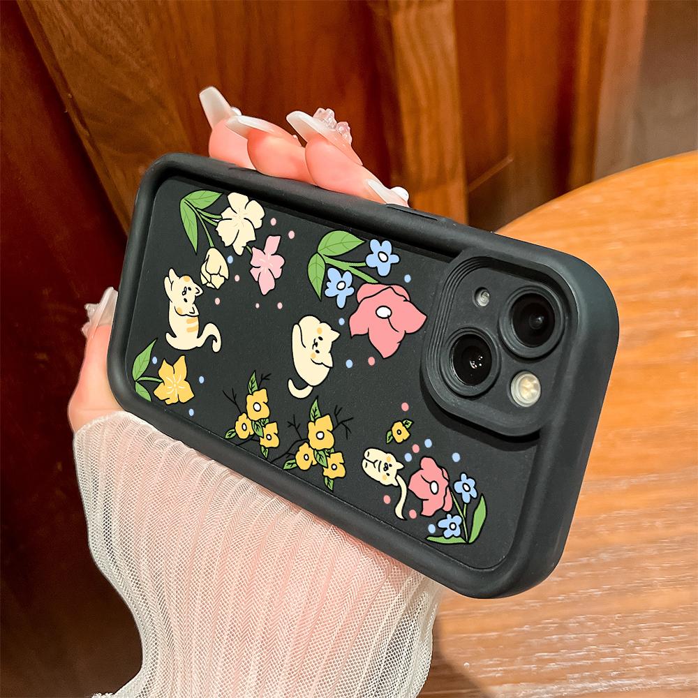 Милый мультяшный мягкий чехол для телефона Realme OPPO Reno VIVO Infinix Tecno Oneplus с полной защитой камеры, противоударный защитный резиновый чехол