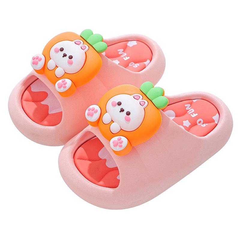 Children's Summer Sandals Boys and Girls Non-Slip Soft Sole Bathroom Shower Parent-Child Small Medium Large Kids Beach Sandals