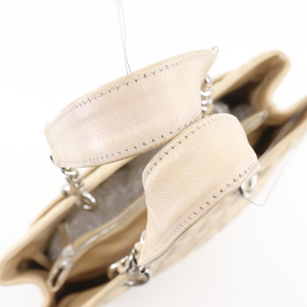 CHANEL Grand shopping tote Tote Bag A50995 GST Matelasse Chain Tote beige Caviar skin Women Used