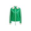 Originals SS23 Adicolor 70s Retro Series Three-Stripe Color Block Sports Jacket Women Jacket Green IK7876