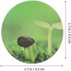 Hydroponic Plant Labels 1.7inch Round Plant Growth Basket Labels for Seedling Self-Adhesive Hydroponic Plant Stickers