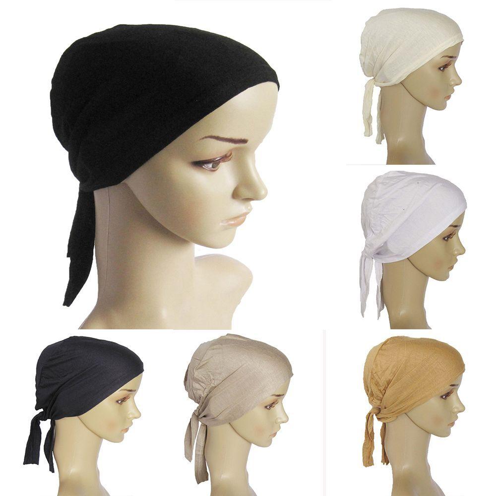 Cap Headwear Hair Accessories Underscarf Muslim Cap Islamic Hijab Inner Hijab Caps Women's Hijabs