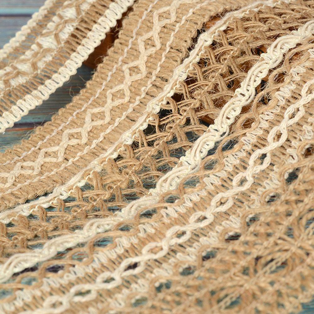 Gift Box Decor Woven DIY Scrapbook Hemp Rope Jute Ribbon Burlap Roll Wedding Party Supplies