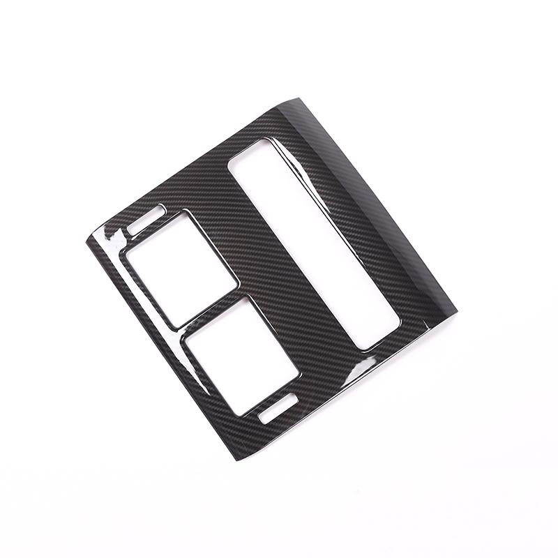Carbon Fiber Style For Landrover Range Rover Sport RR Sport 2014-2017 ABS Plastic Rear Row AC Outlet Frame Cover