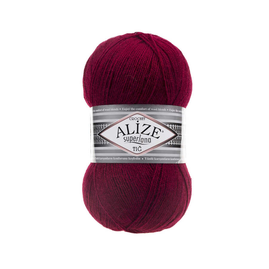 Шерстяная трикотажная пряжа - Alize Superlana Crochet(Тиг) - 4 Ball - Акрил - Платки - Аксессуары - Шарфы - Кардиган - 570 метров (100гр).