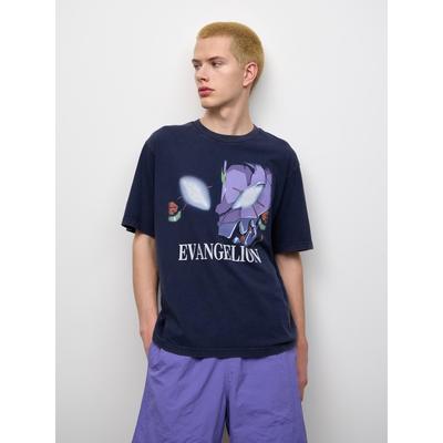 GU by Uniqlo Стирка Графическая футболка Евангелион