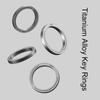Titanium Alloy Key Rings for Keychains Quick Release Side Pushing Key Organizer