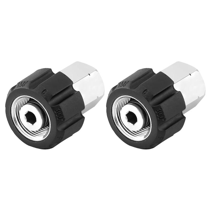 Stainless Steel M22 14mm Female Thread To 3/8 FNPT Adapter For High Pressure Washer Hose Connection Durable Garden Tool